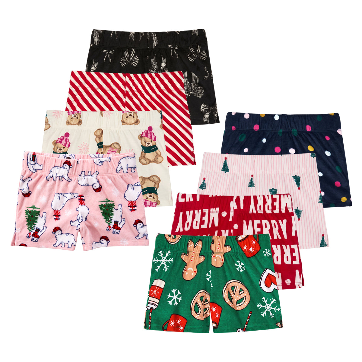 Girls Printed Soft Velvet Shorts | 4-18 Years