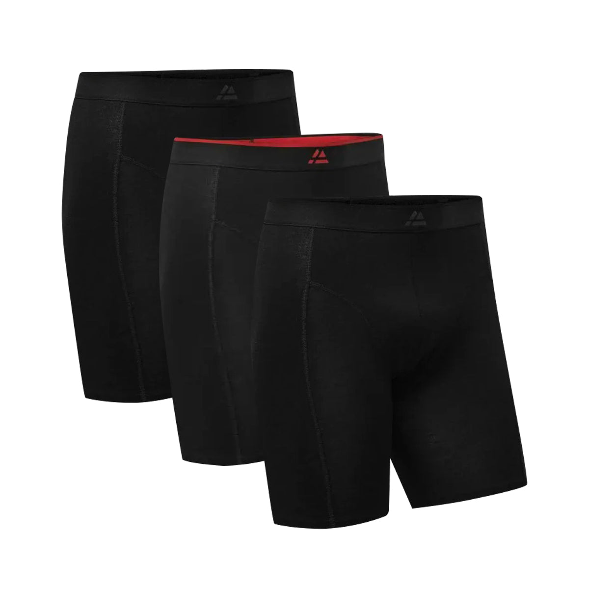 Pack of 3 Mens Extra Long Bamboo Fiber Trunks Boxer