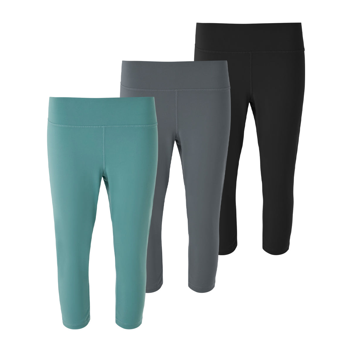 Women's High Waist Stretch Activewear Capri Leggings