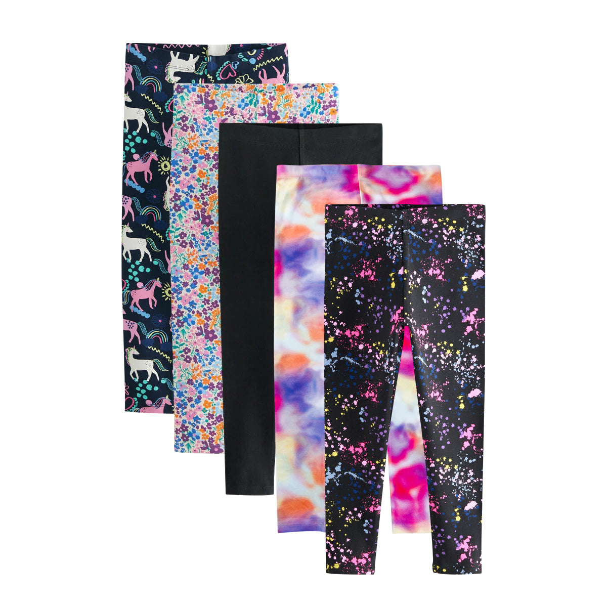 Girls Premium Cotton Jersey Printed Leggings