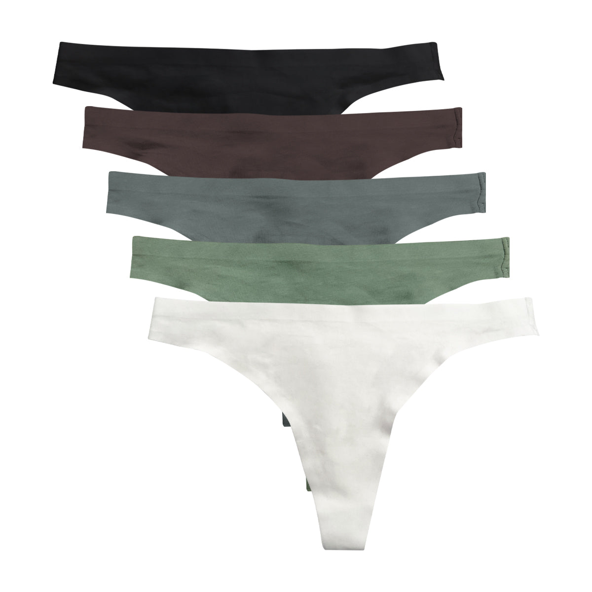 Ladies Microfiber Seamless Invisible Thong Underwear