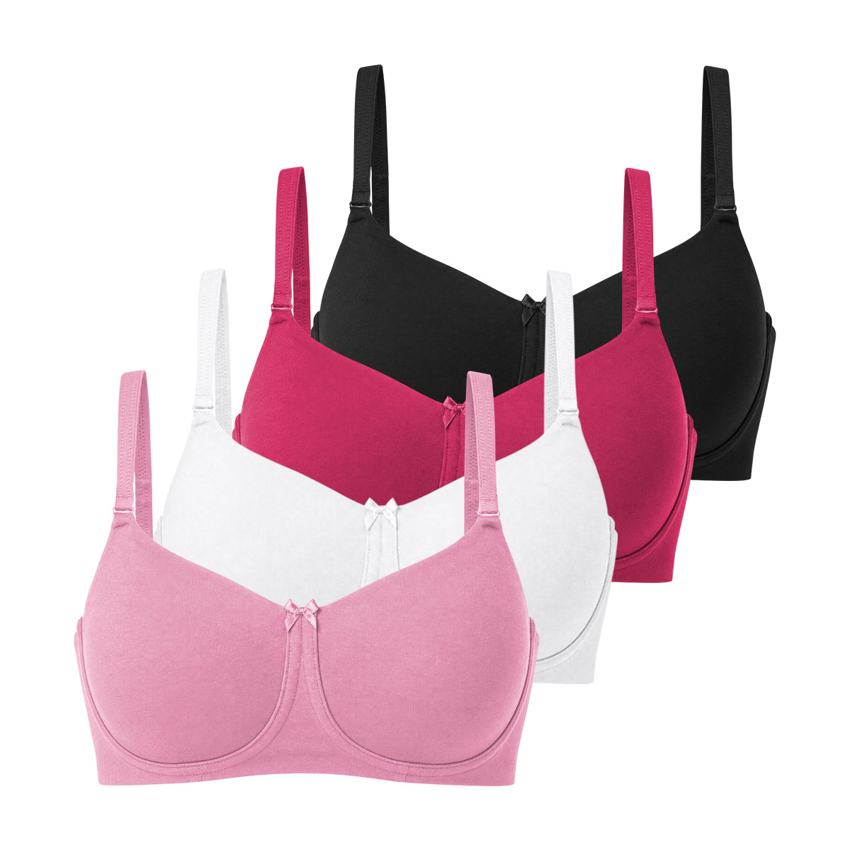 Womens Cotton Non-Padded Non-Wired Full Coverage Bra