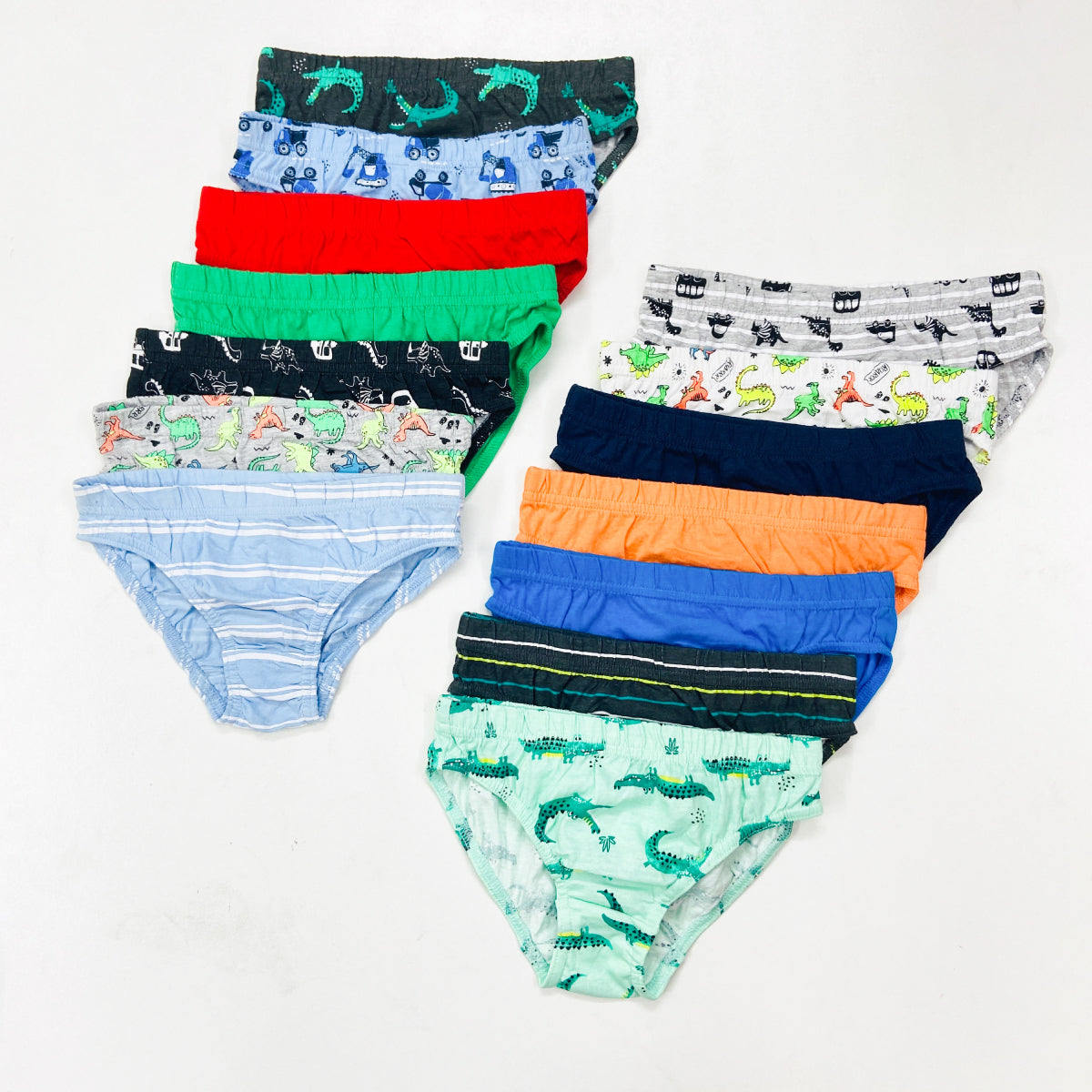 Pack of 5 Assorted Multicolor Cotton Boys Brief