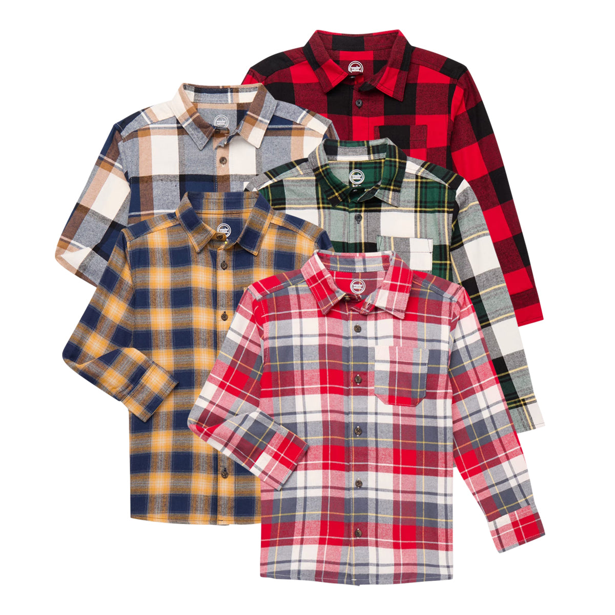 Kids Check Flannel Shirt with Chest Pocket