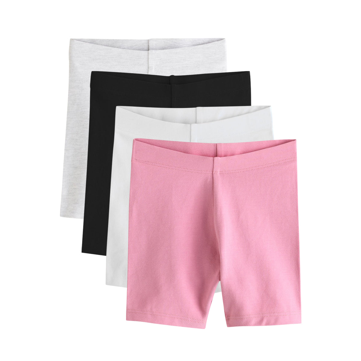 Toddlers and Young Girls Cotton‑Rich Soft & Stretchy Long Cycle Shorts