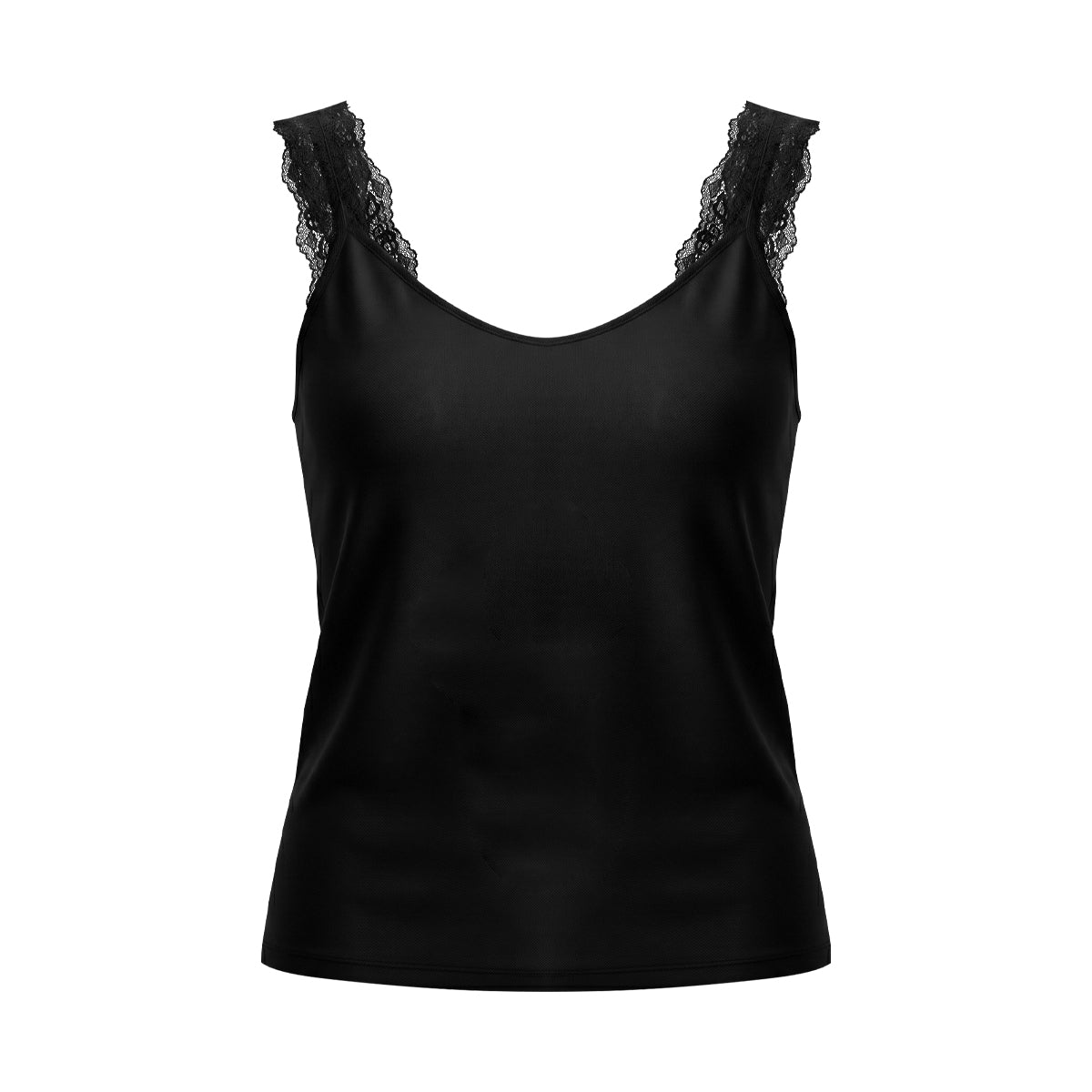 Womens Lace Strap Camisole Soft Stretch Tank Top