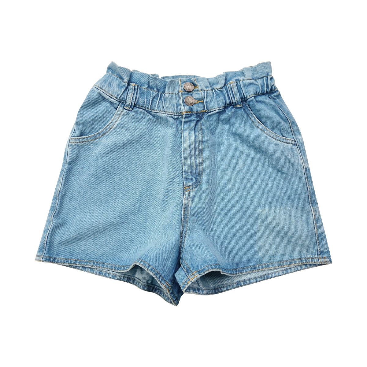 Teen Girl’s Mid Rise Casual Solid Denim Shorts