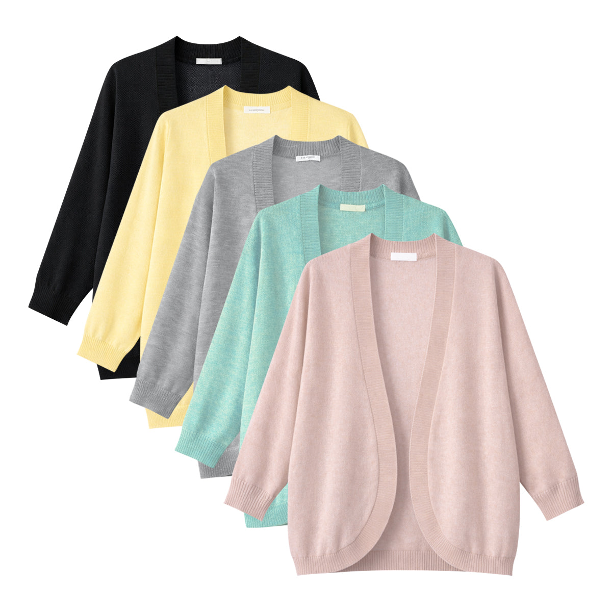 Womens Soft Knit Open-Front Lightweight Long Sleeve Cardigan