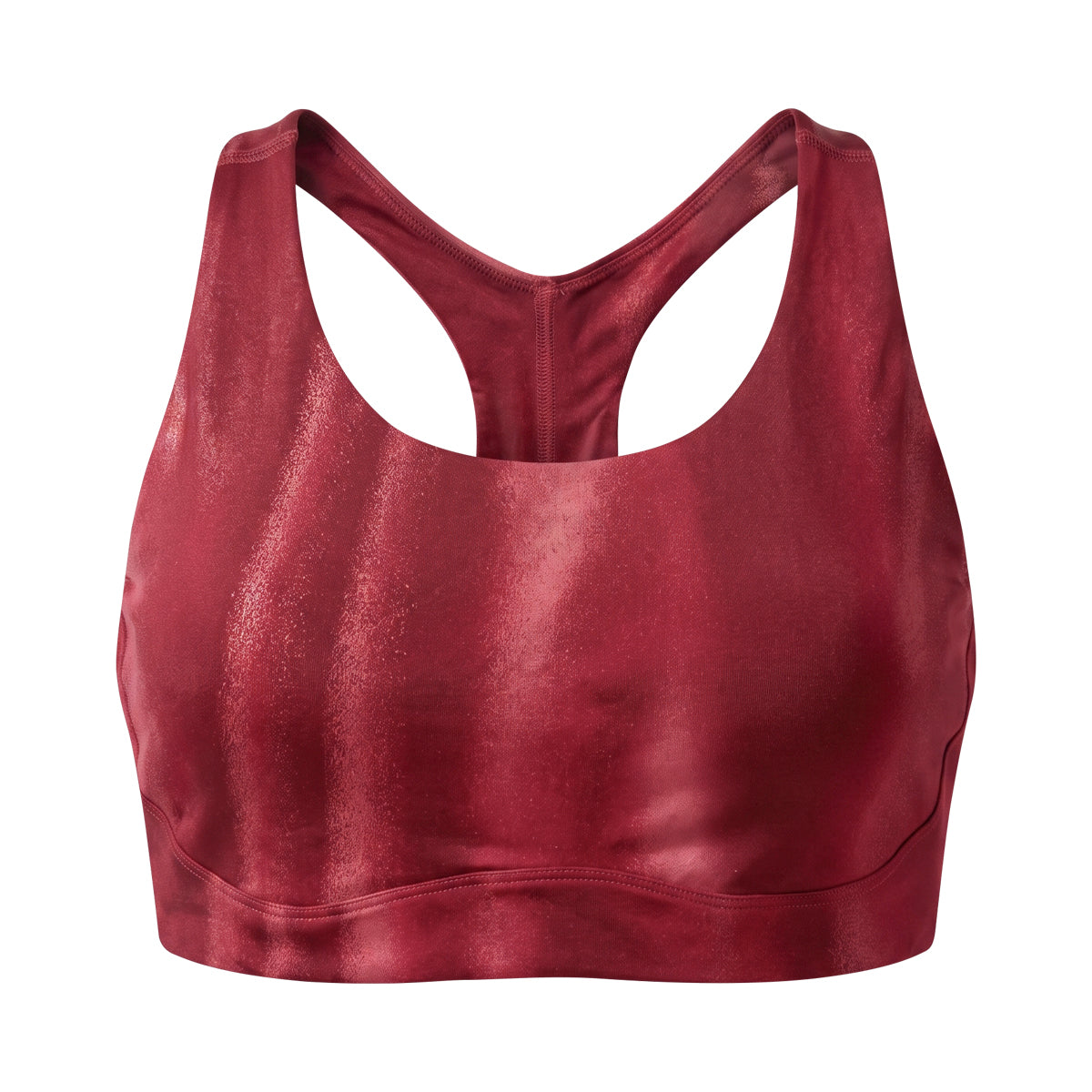 Women's Shiny Racerback Activewear Sports Bra