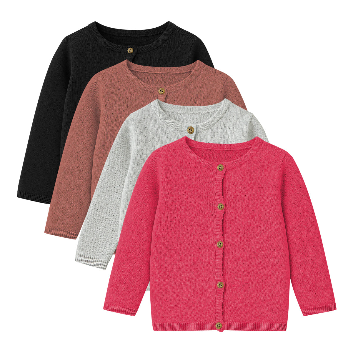 Girls Premium Soft Knit Button Cardigan