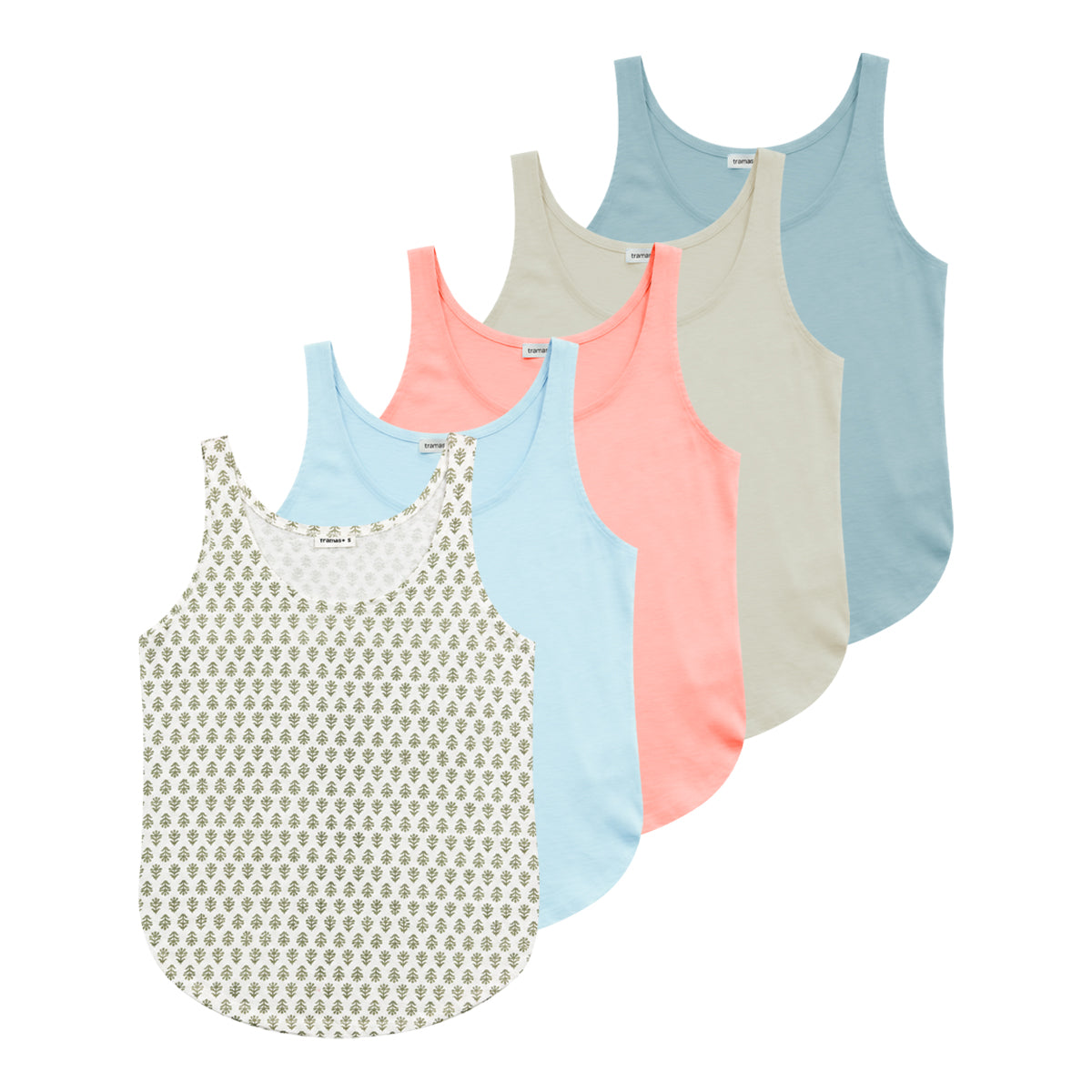 Womens Soft Cotton Round Neck Sleeveless Vest Tank Top