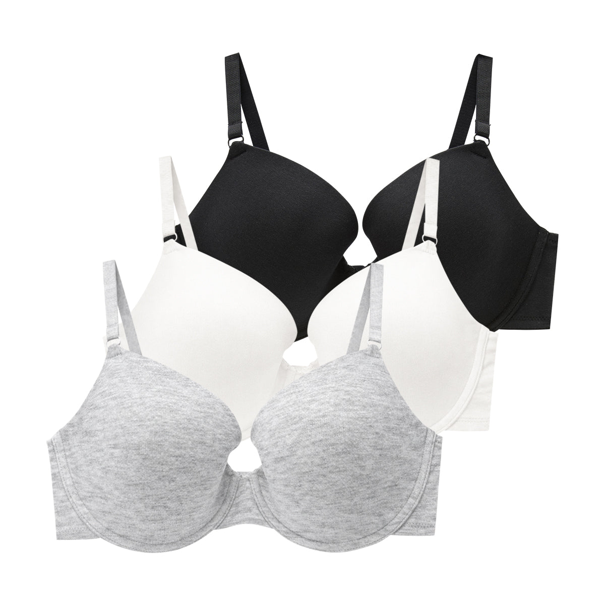 Womens Padded Wired Cotton Comfort Bra