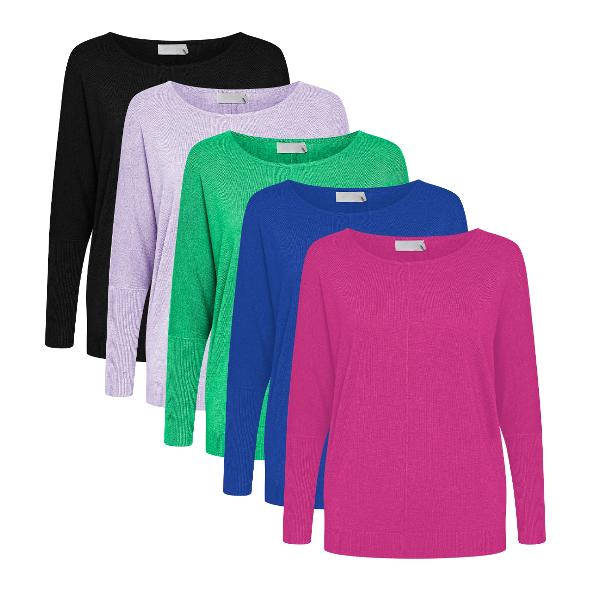 Womens Premium Soft Viscose Knit Crew Neck Sweater