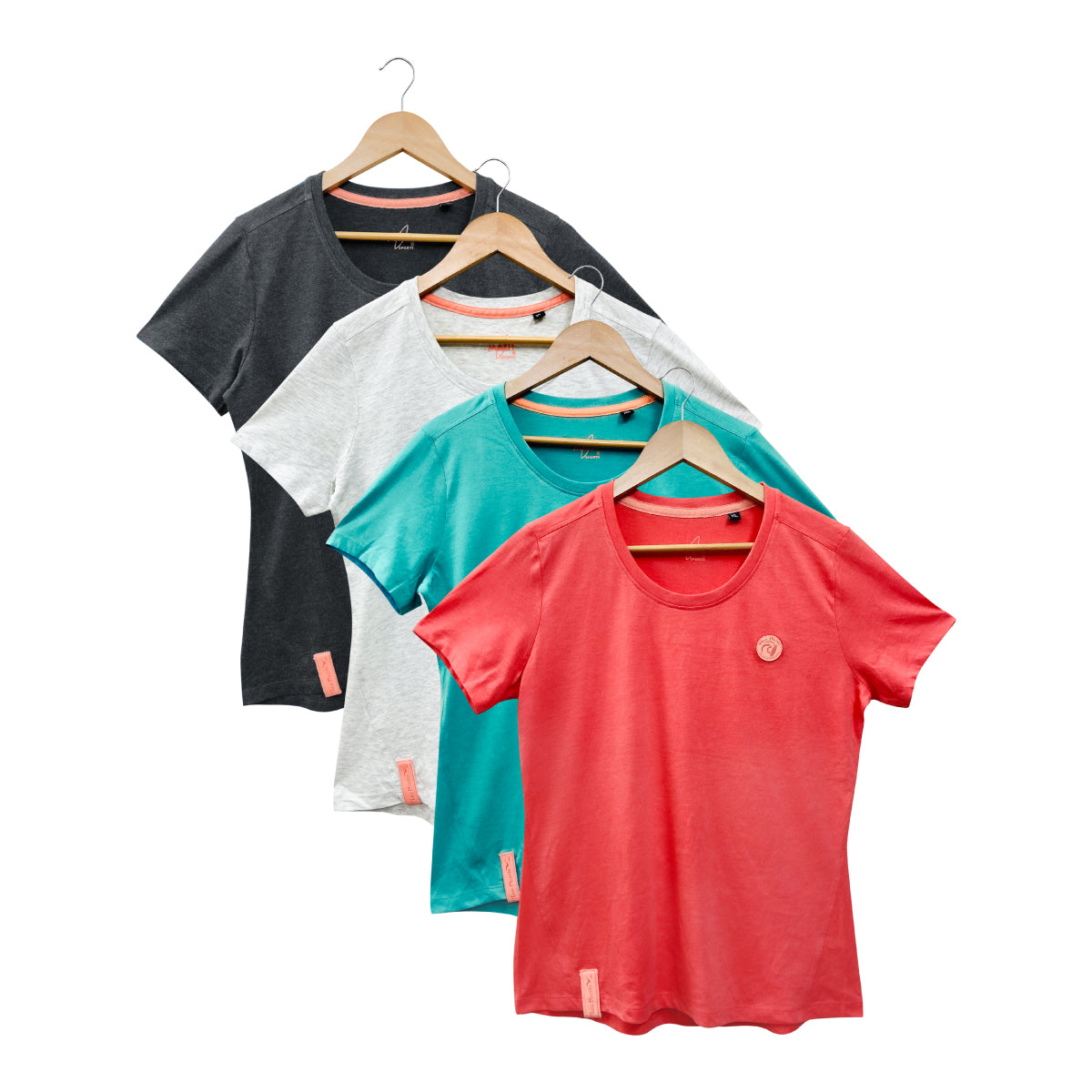 Womens Semi Long Round Neck Short Sleeve Casual Cotton T-Shirt