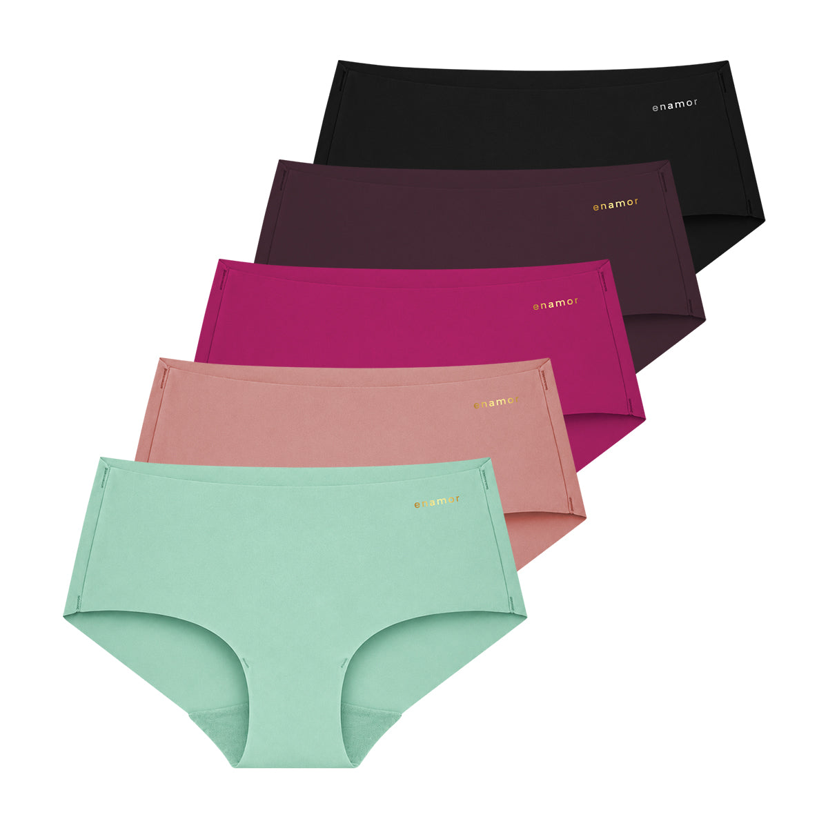 Womens Seamless Mid Rise Invisible Soft Stretch Hipster Panty