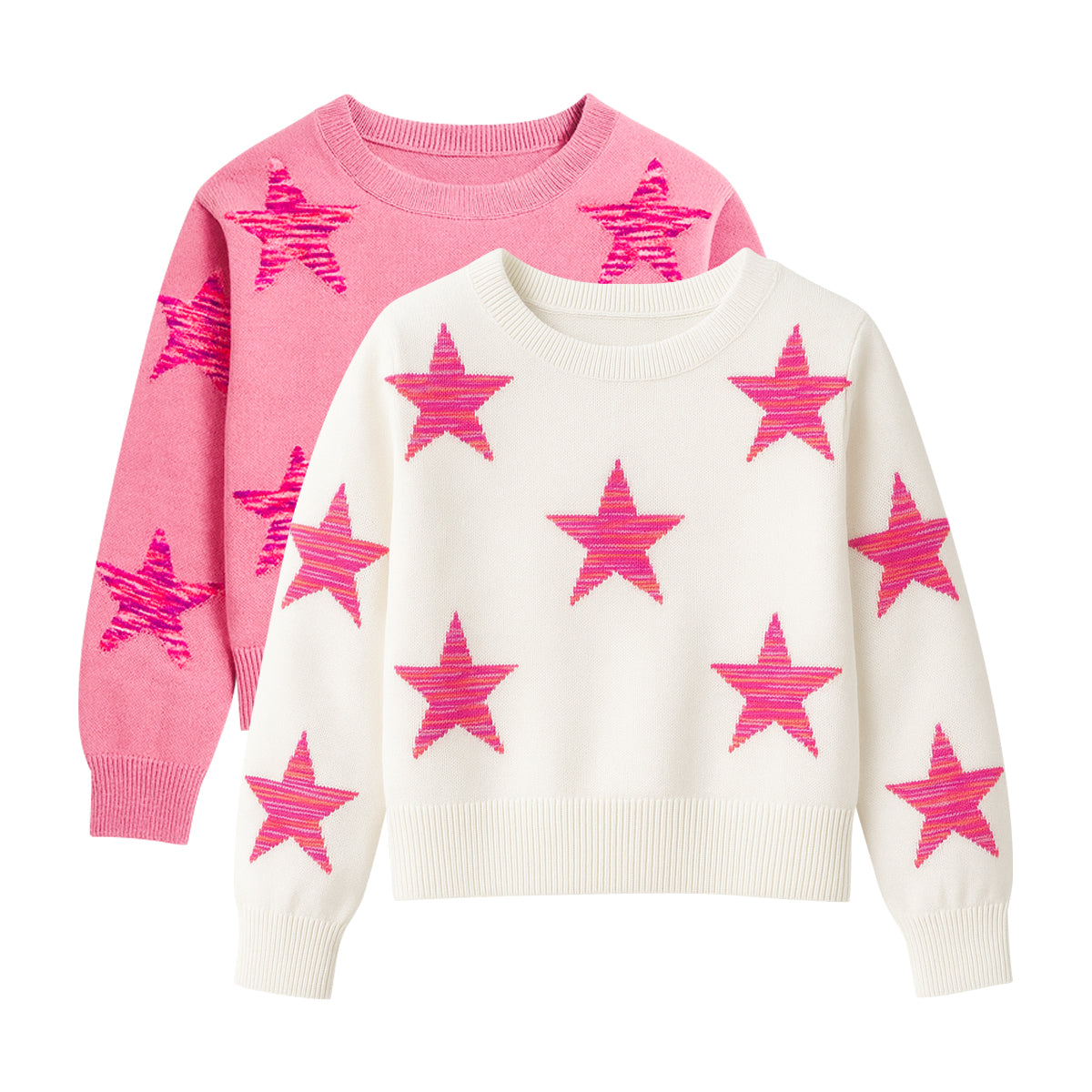 Girls Soft Knit Long Sleeve Pullover Sweater