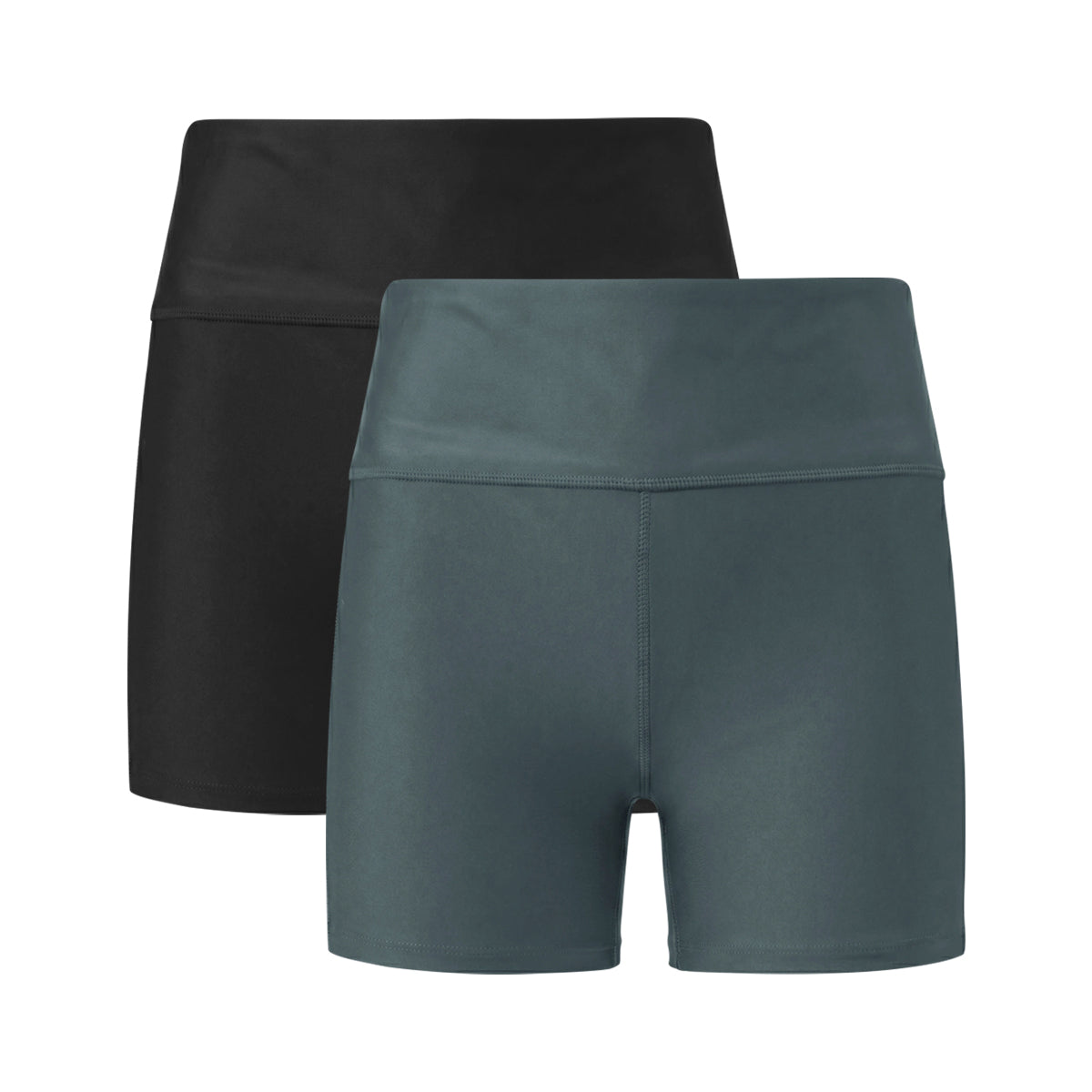 Womens High-Waisted Swim Biker Shorts