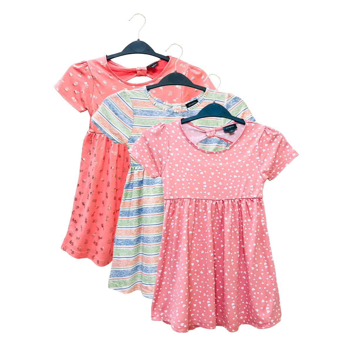Girls Comfortable Printed Casual Short Sleeve Frock — free download