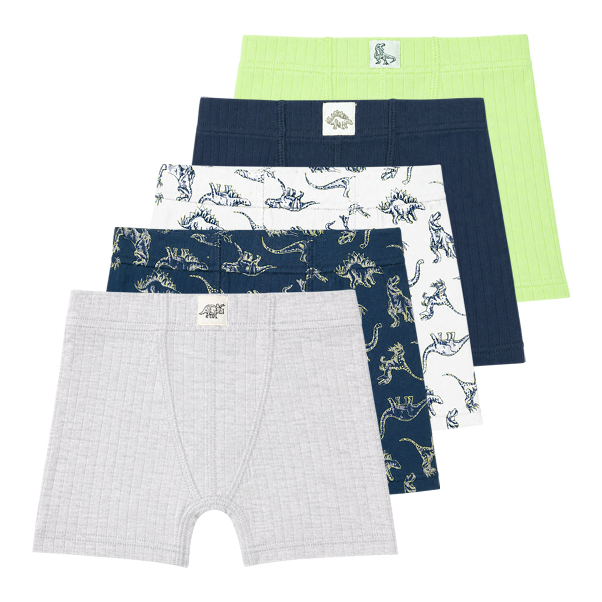 Pack of 4 Boys Soft Cotton Ribbed Boxer Underwear