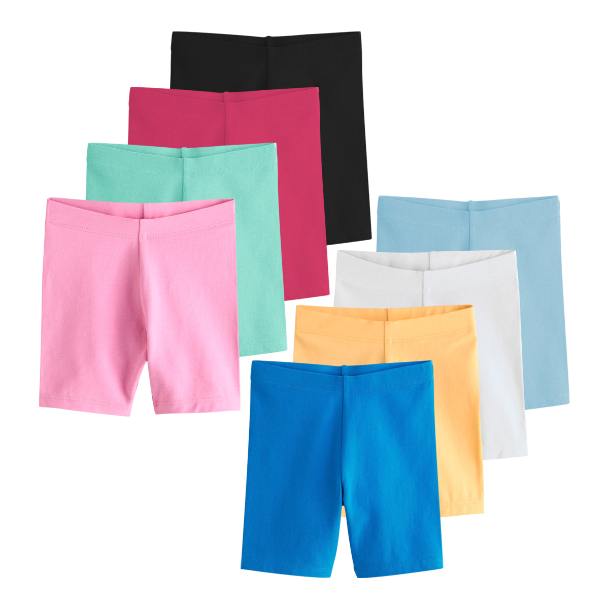 Toddlers and Young Girls Cotton‑Rich Soft & Stretchy Cycle Shorts
