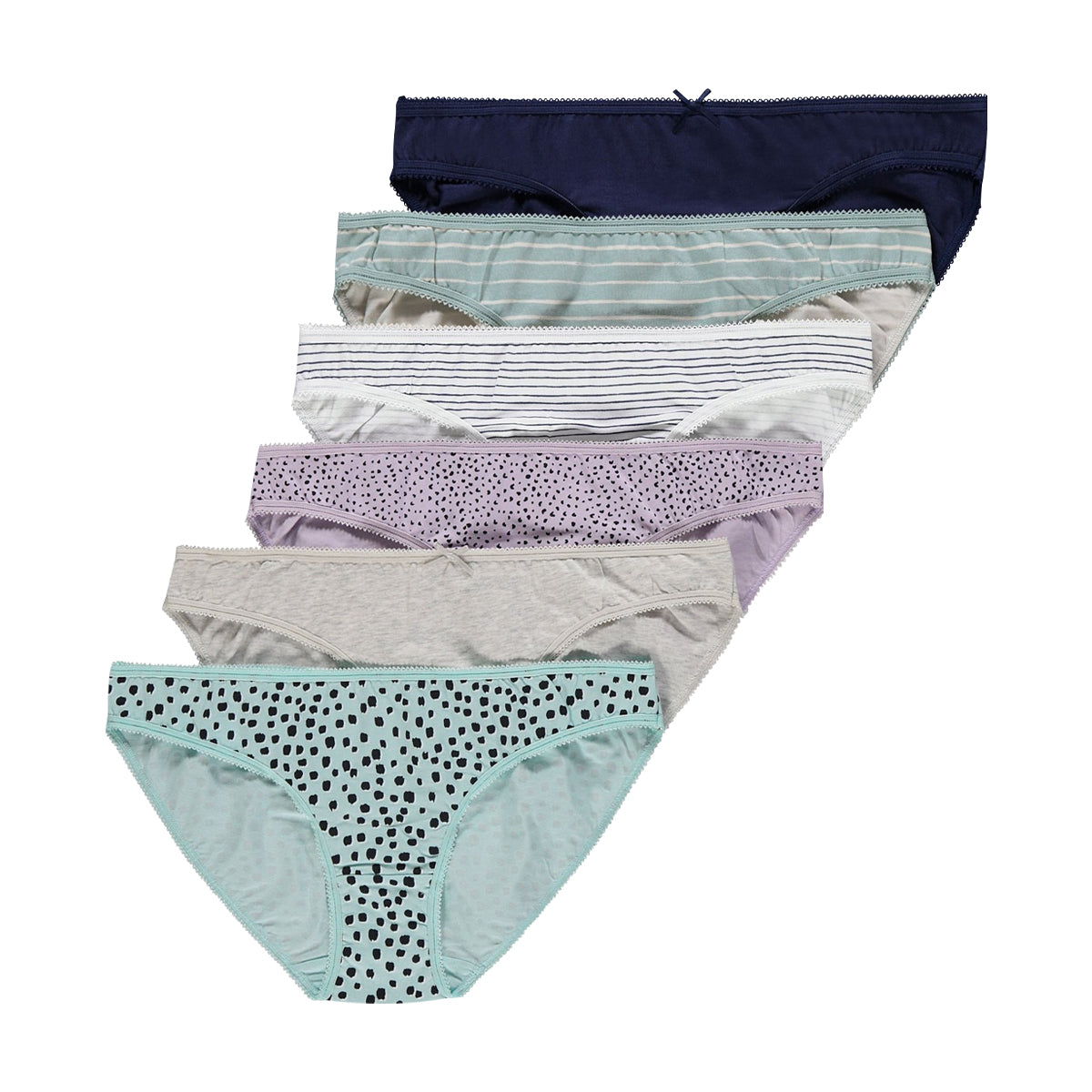 Pack of 3 Womens Cotton Stretch Underwear Mini Briefs