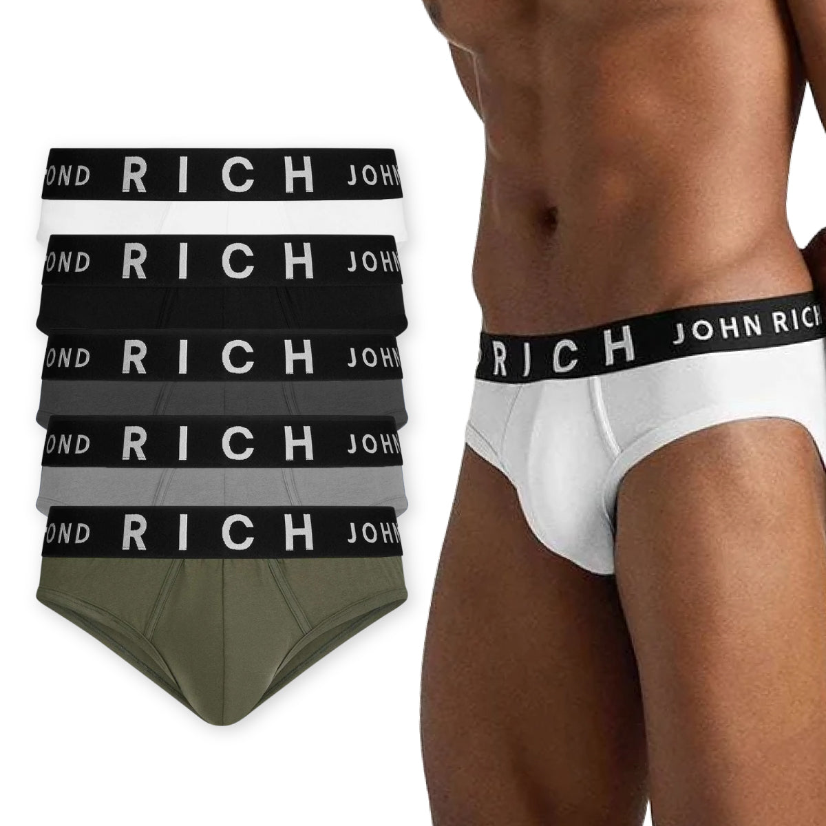 Mens Low Waist Premium Cotton Briefs Underwear