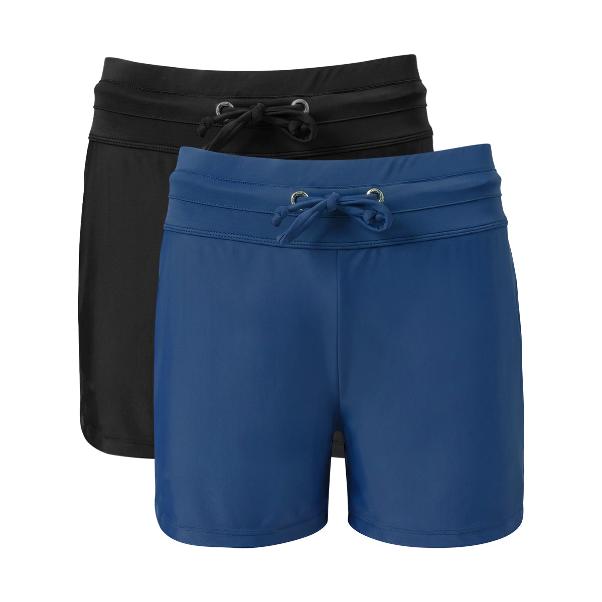 Womens Drawstring Quick-Dry Swim Shorts with Inner Brief
