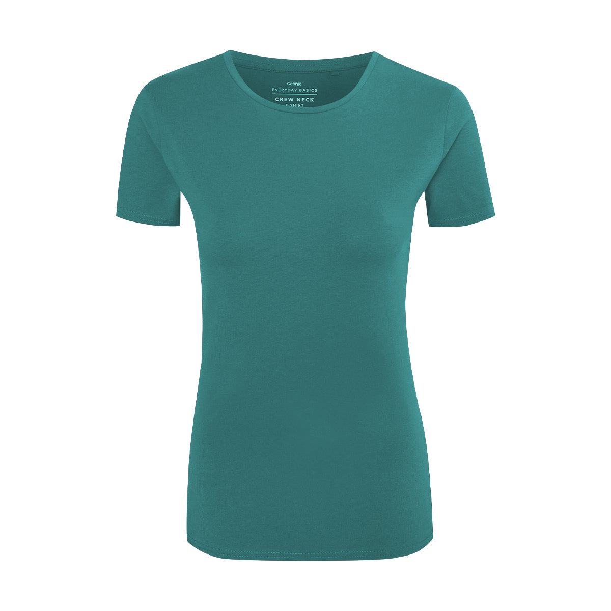 Womens Crew Neck Short Sleeve Soft Cotton Jersey T-Shirt