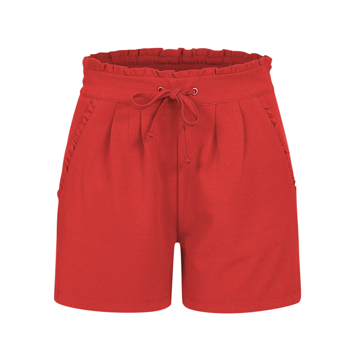 Womens Regular Fit Short Polyester Drawstring Shorts