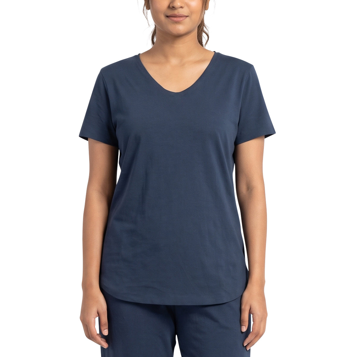 Women's Cotton Stretch V-Neck T-Shirt