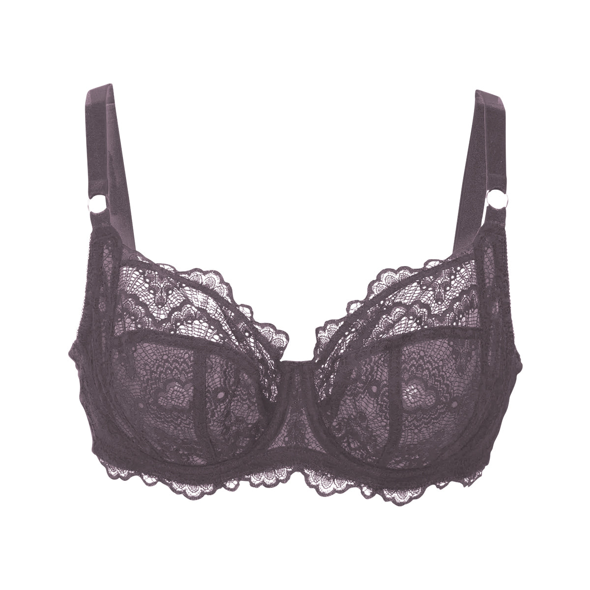 Womens Non-Padded Full Cup Underwired Lace Bra