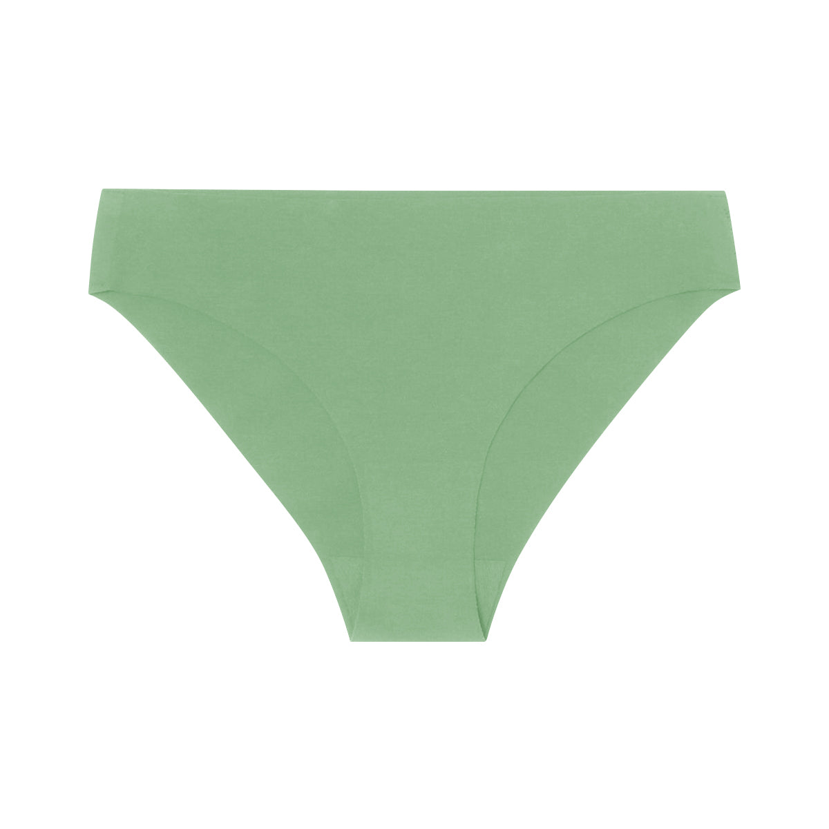 Women's Mid Rise Half Back Coverage Microfiber Seamless Brief Panty