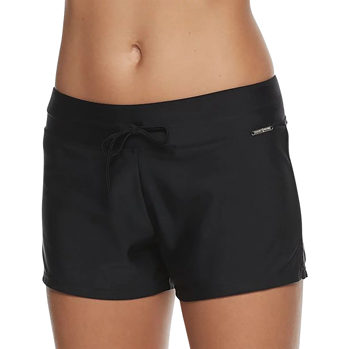 Womens Mid-Rise Swim Shorts with Inner Brief