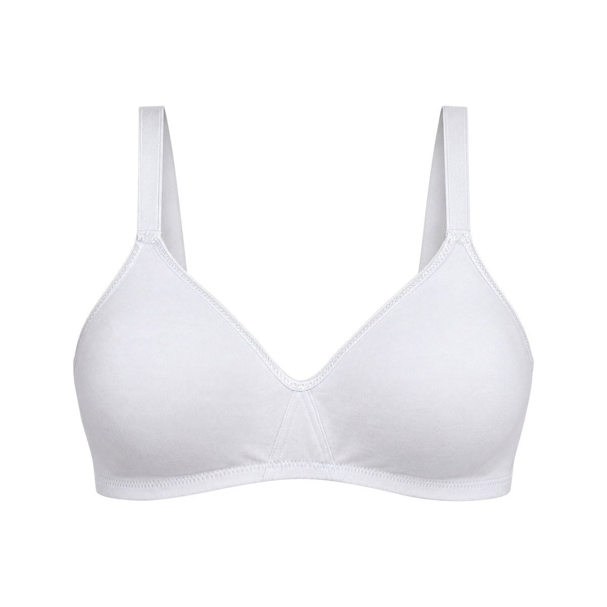 Womens Cotton Non-Padded Wire-Free Full Coverage Bra
