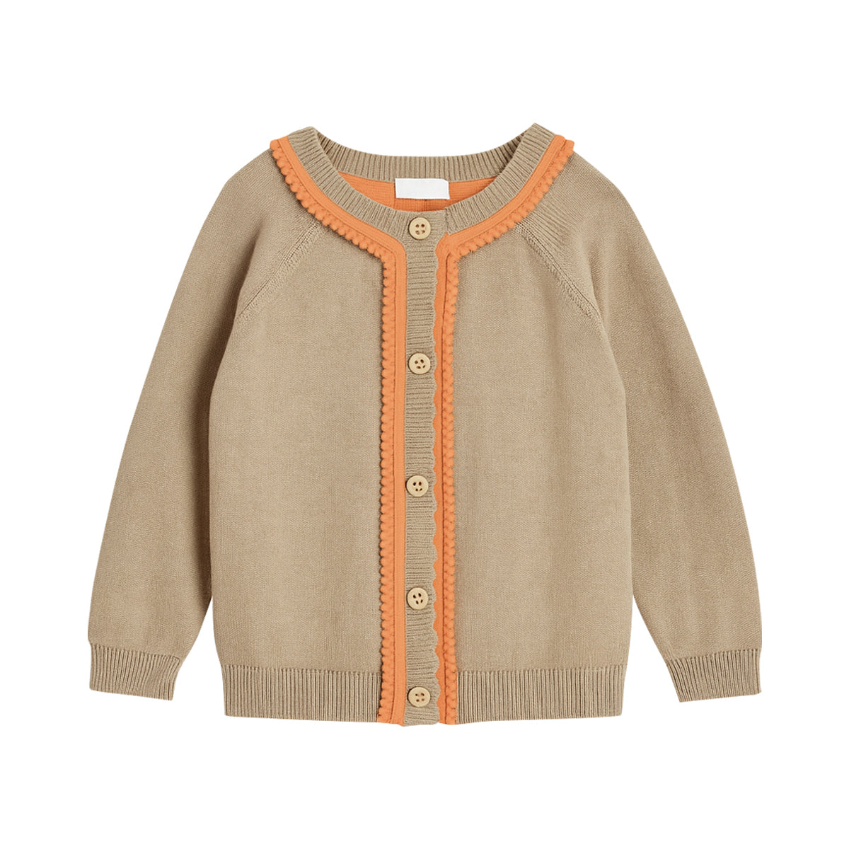 Girls Cotton Knitted Cardigan Sweater