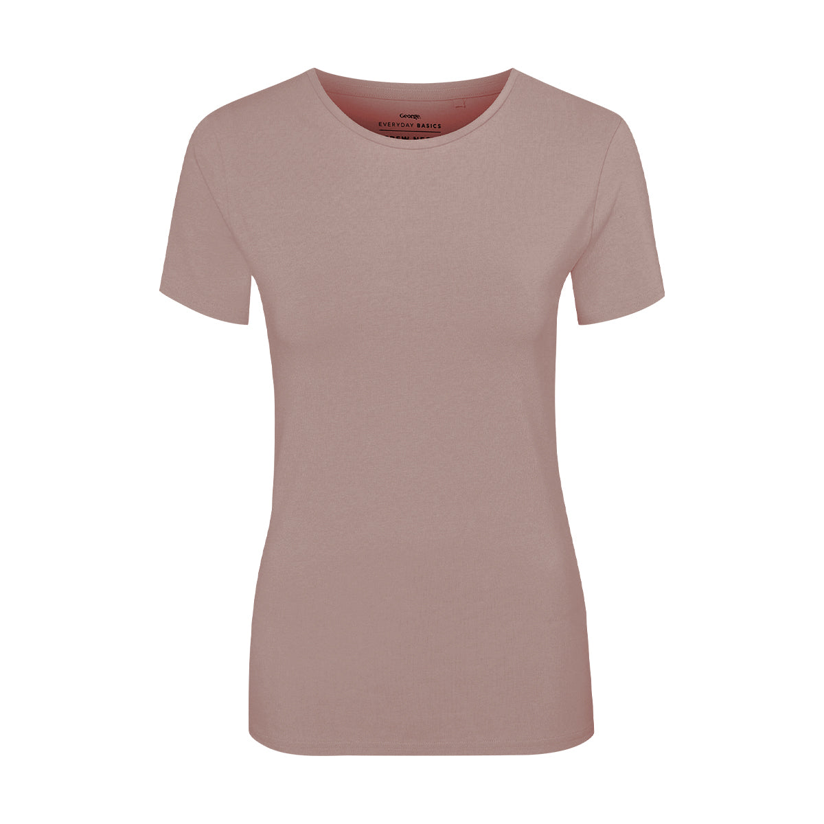 Womens Crew Neck Short Sleeve Soft Cotton Jersey T-Shirt