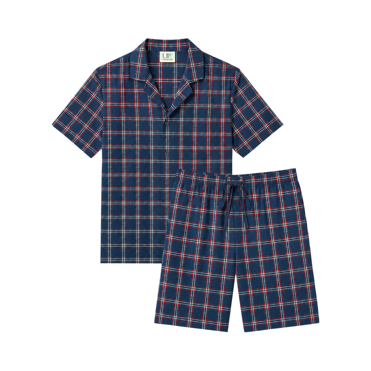 Mens Cotton Shorty Co-Ord Sleepwear Pajama Set
