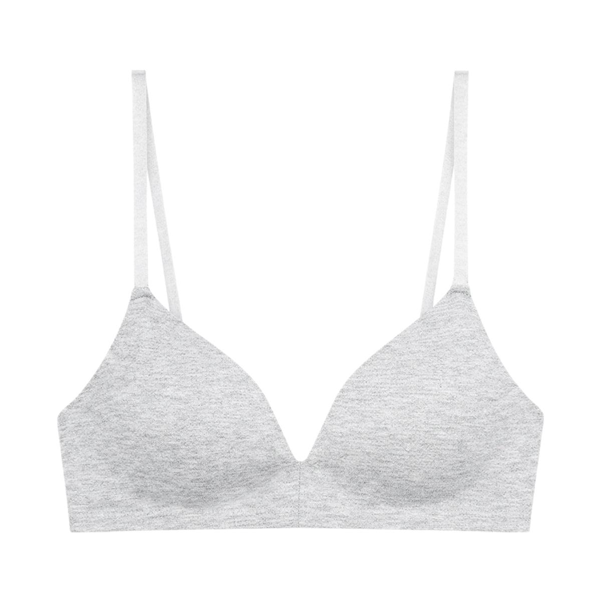 Womens Organic Cotton Padded Soft-Cup Adjustable Straps Bra