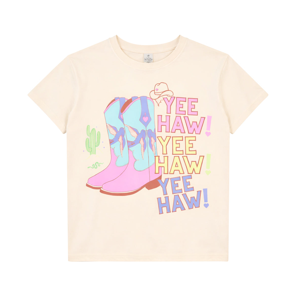 Girls Fun Printed Soft Cotton Short Sleeve Crew Neck T-Shirt (8-16 Years)