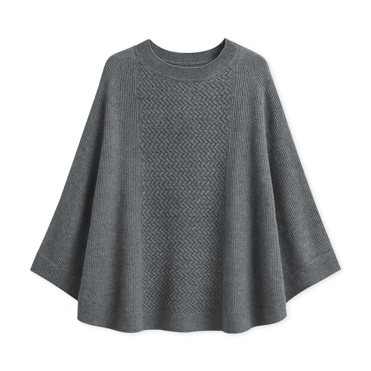 Womens Cozy Knit Poncho Soft Warm Fabric Cape