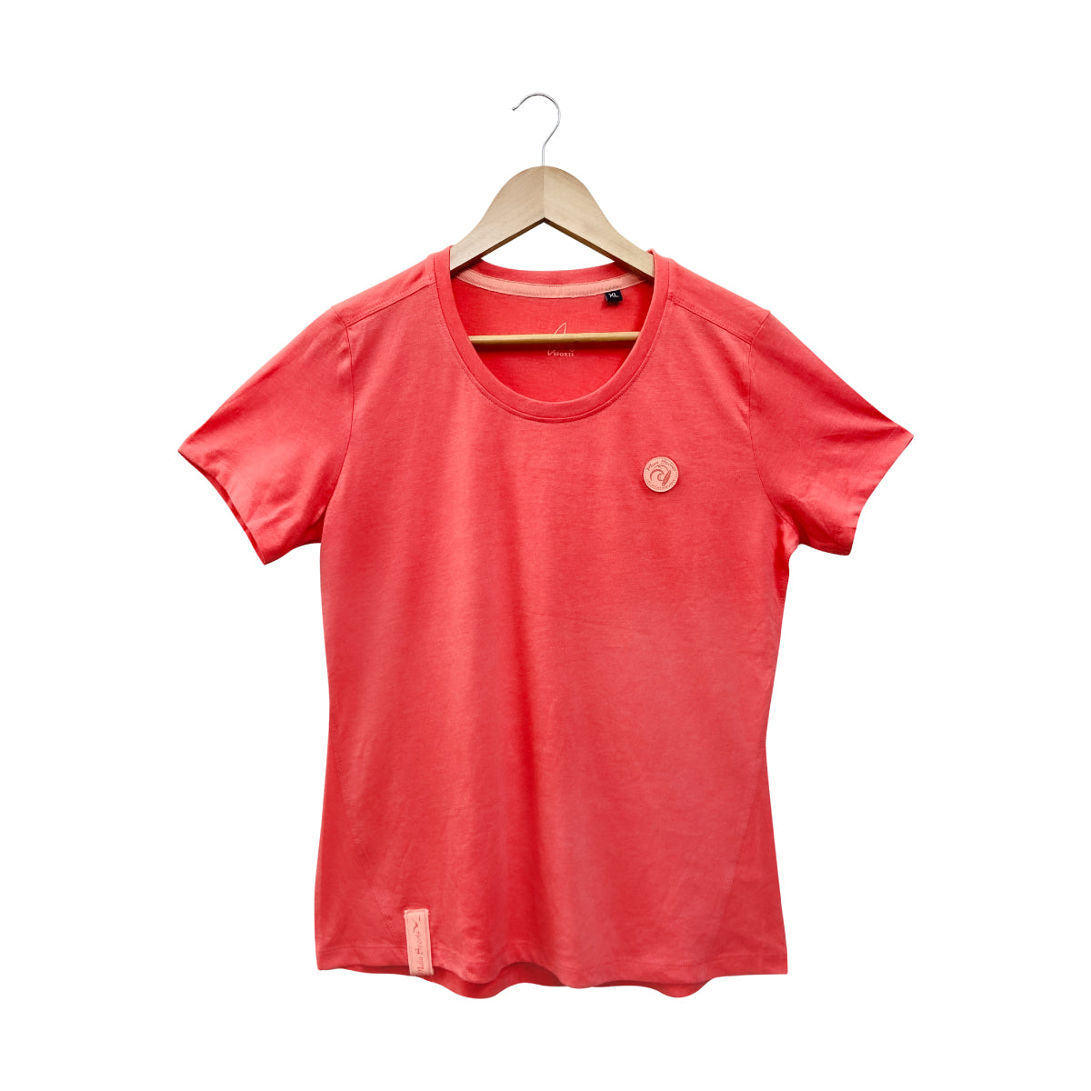 Womens Semi Long Round Neck Short Sleeve Casual Cotton T-Shirt