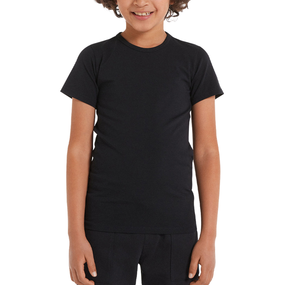Pack of 2 Boys Basic Round Neck Cotton Undershirt