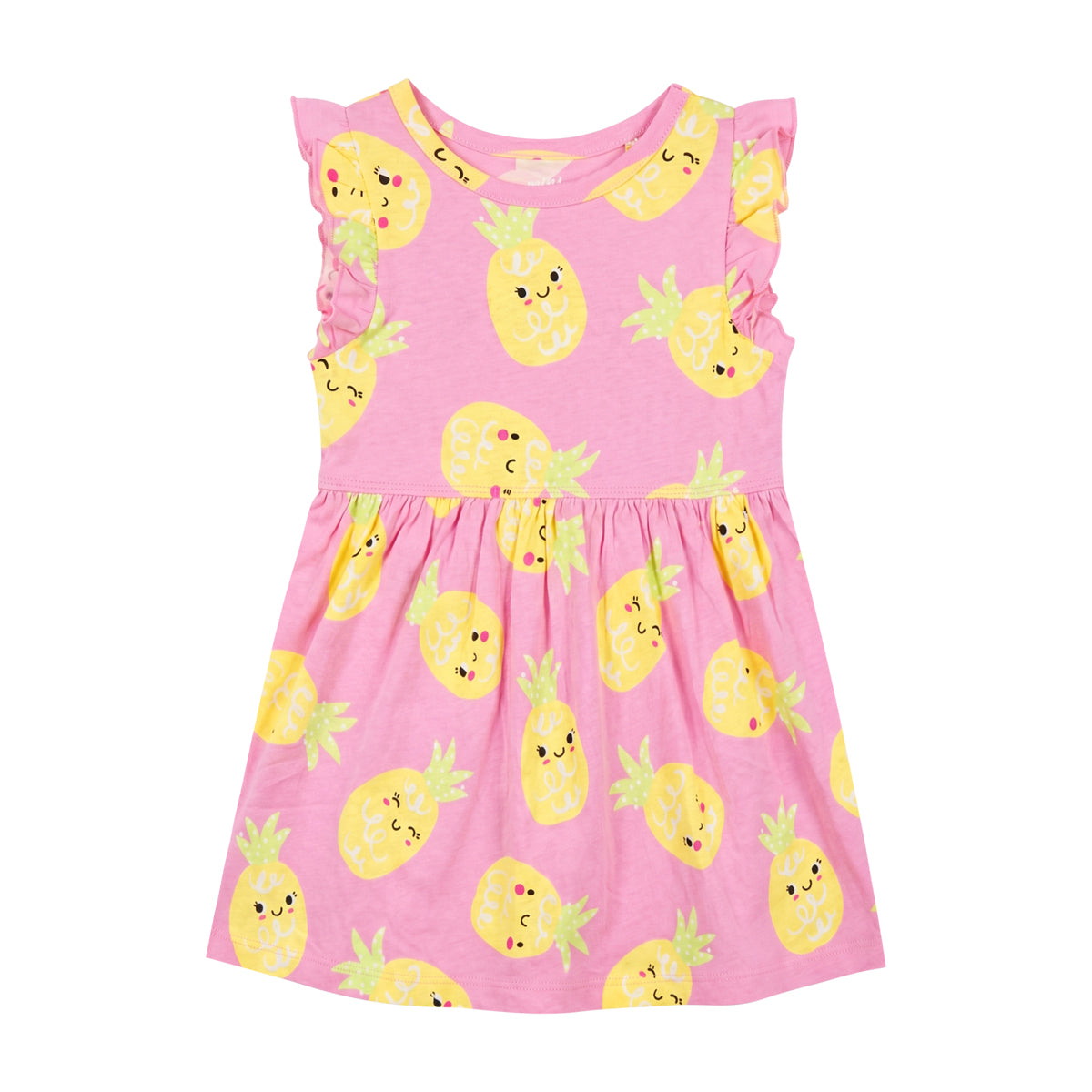 Girls Soft Cotton Printed Sleeveless Casual Summer Dress