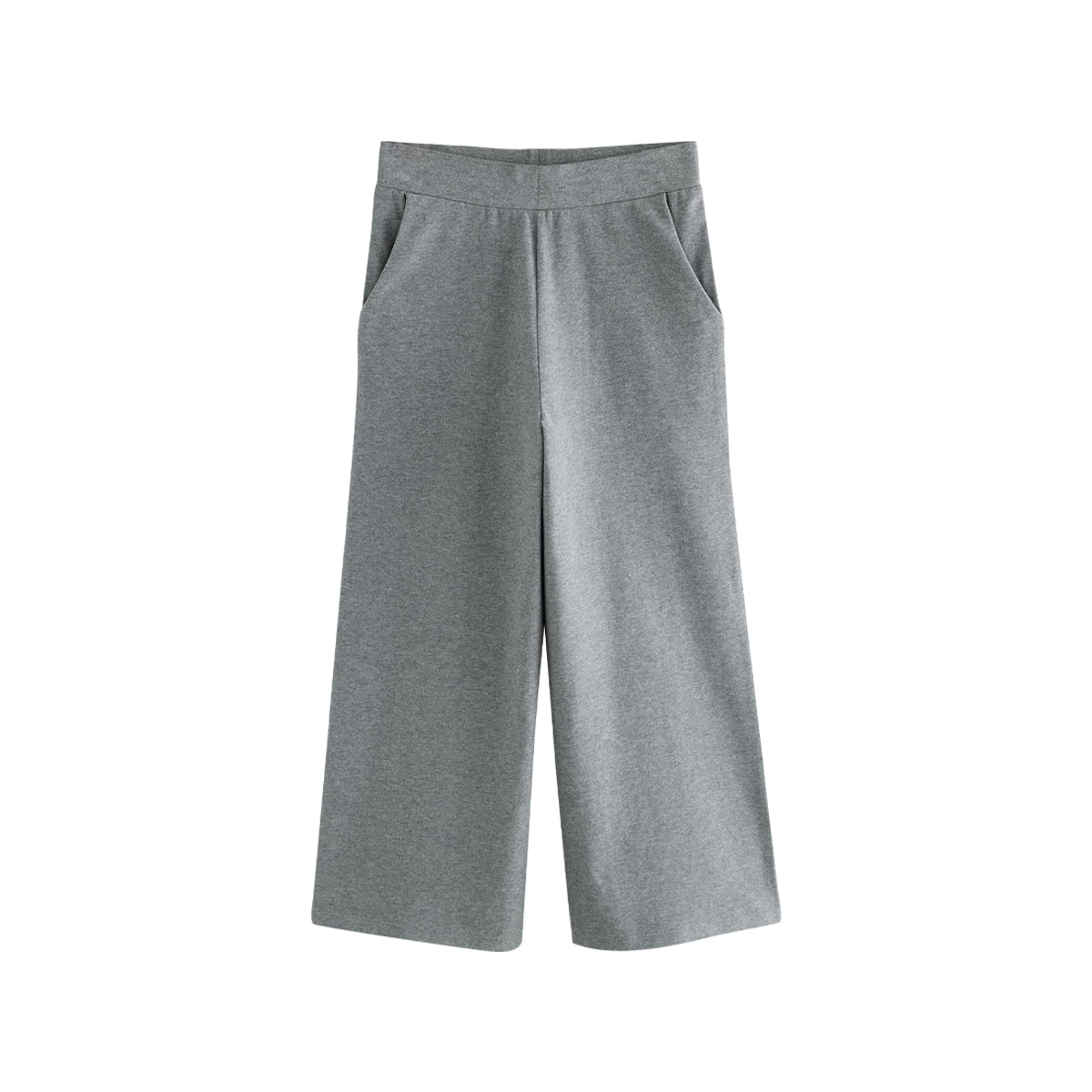 Girls Cotton Wide Leg Trousers with Pockets
