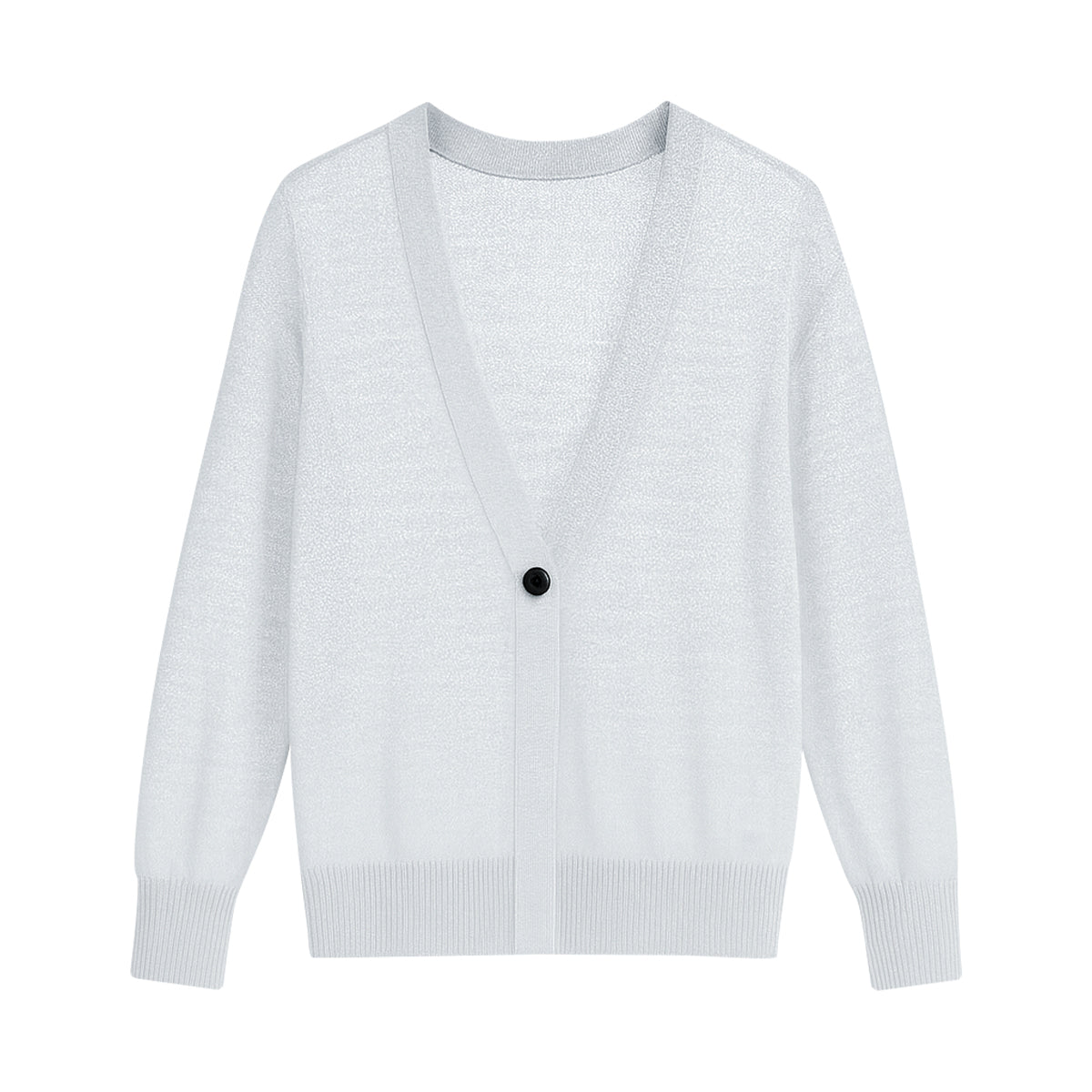 Womens Lightweight Sheer Knit V-Neck Cardigan