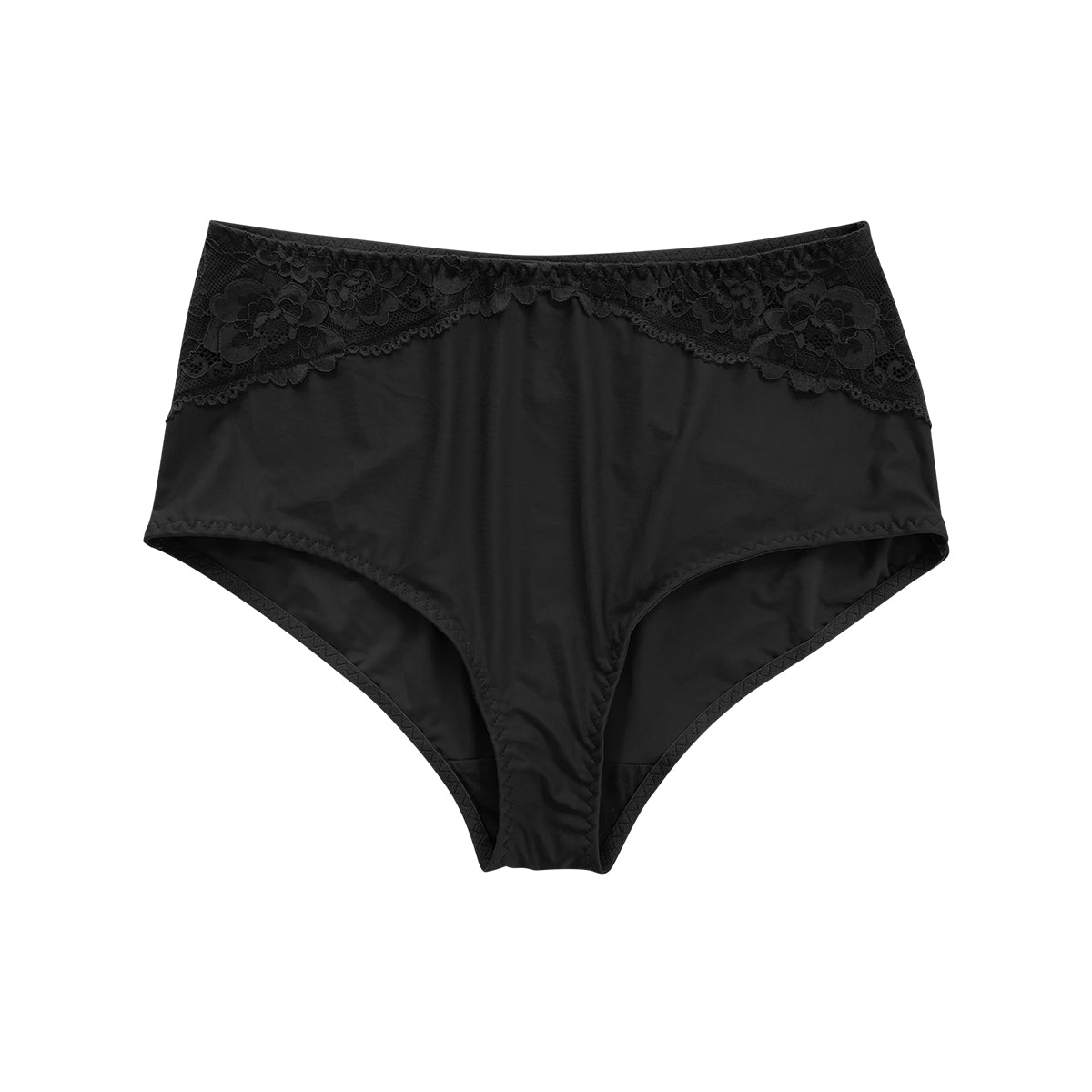 Womens Premium High Waisted Lace Full Back Cover Panty