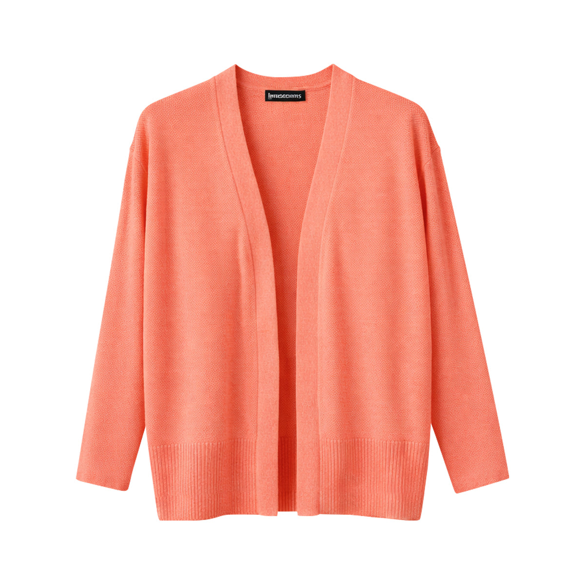 Womens Lightweight Open-Front Knit Soft Long Sleeve Cardigan