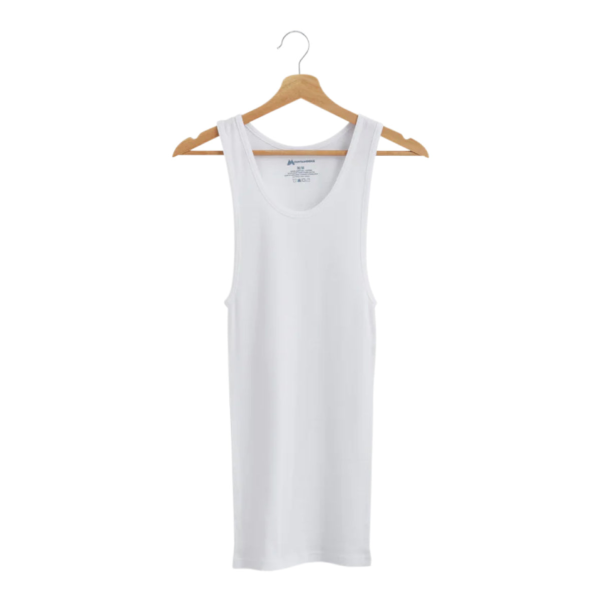 Men's Fitted Ribbed Scoop neck Cotton Tank Top