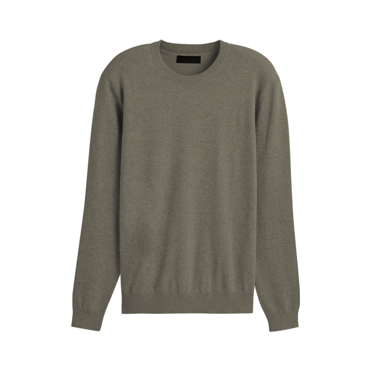 Mens Basic Knit Crew Neck Long Sleeve Pullover Sweater