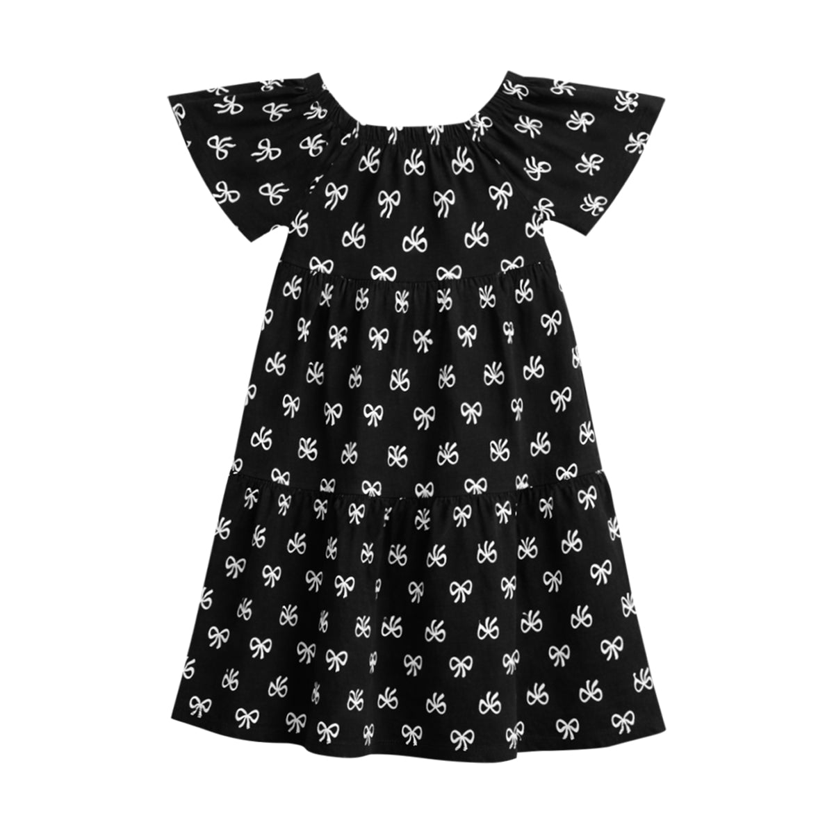 Girls Cute Print Soft Cotton Breathable Casual Summer Dress